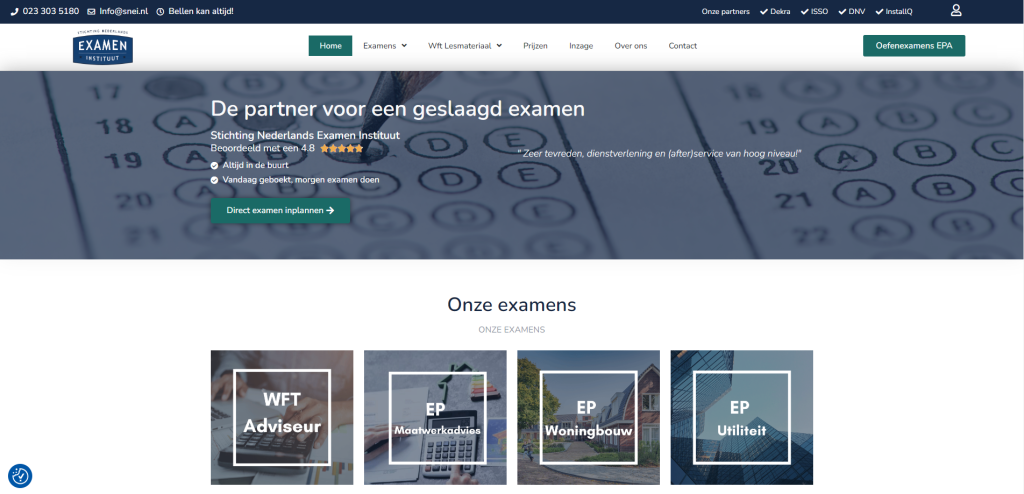 Nederlandsexameninstituut.nl Website